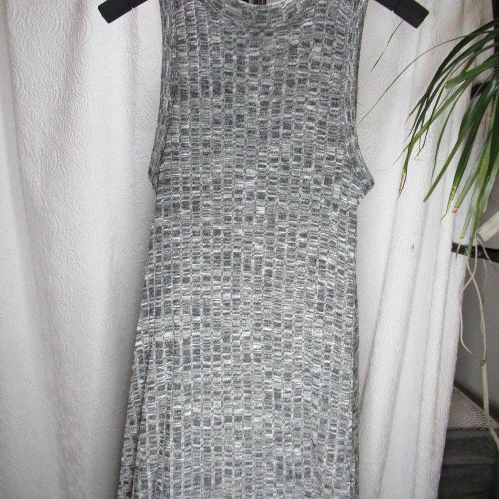 Anthropologie Women's Grey and Silver Dress